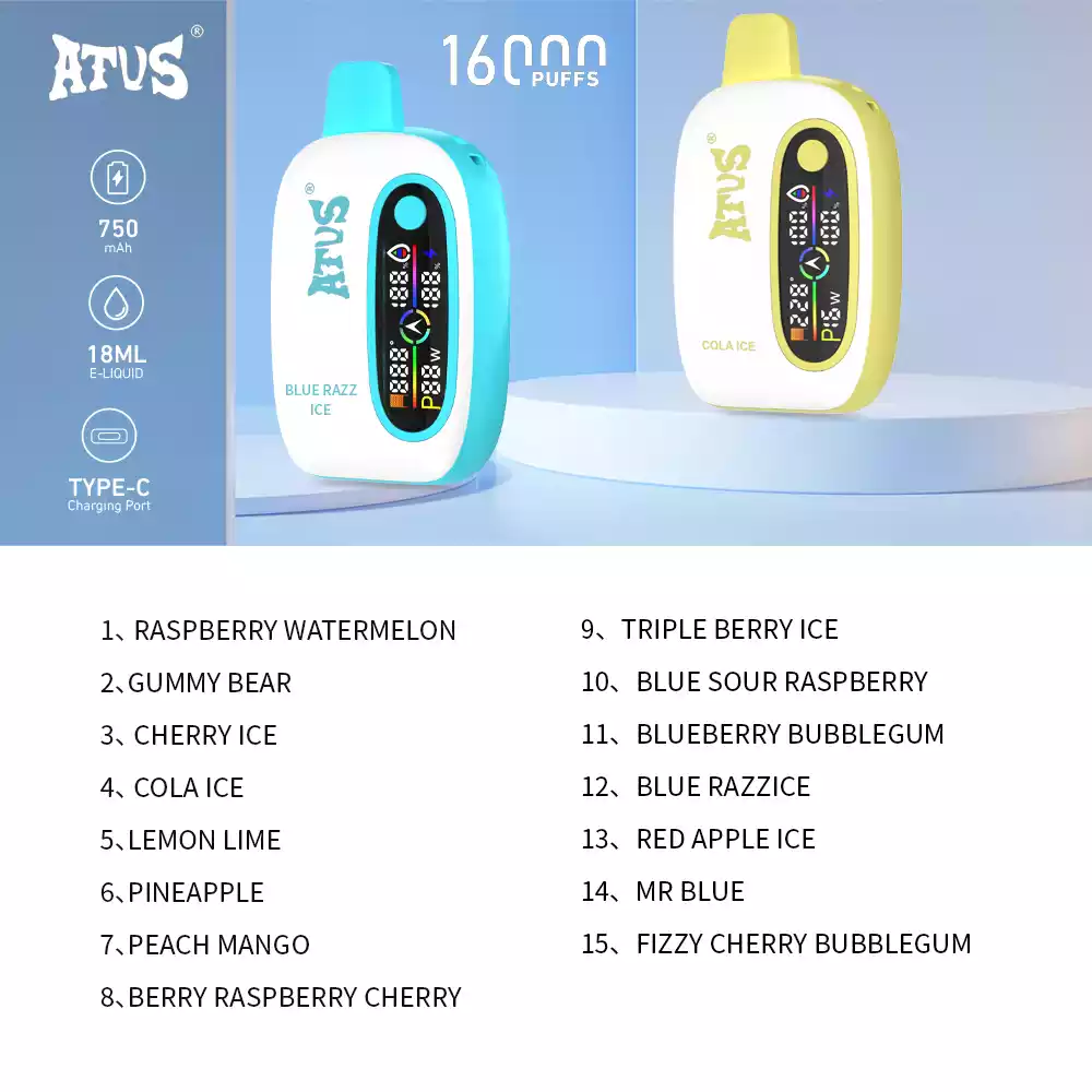ATVS 16000 Puffs Dampfgenuss mit Mesh Coil