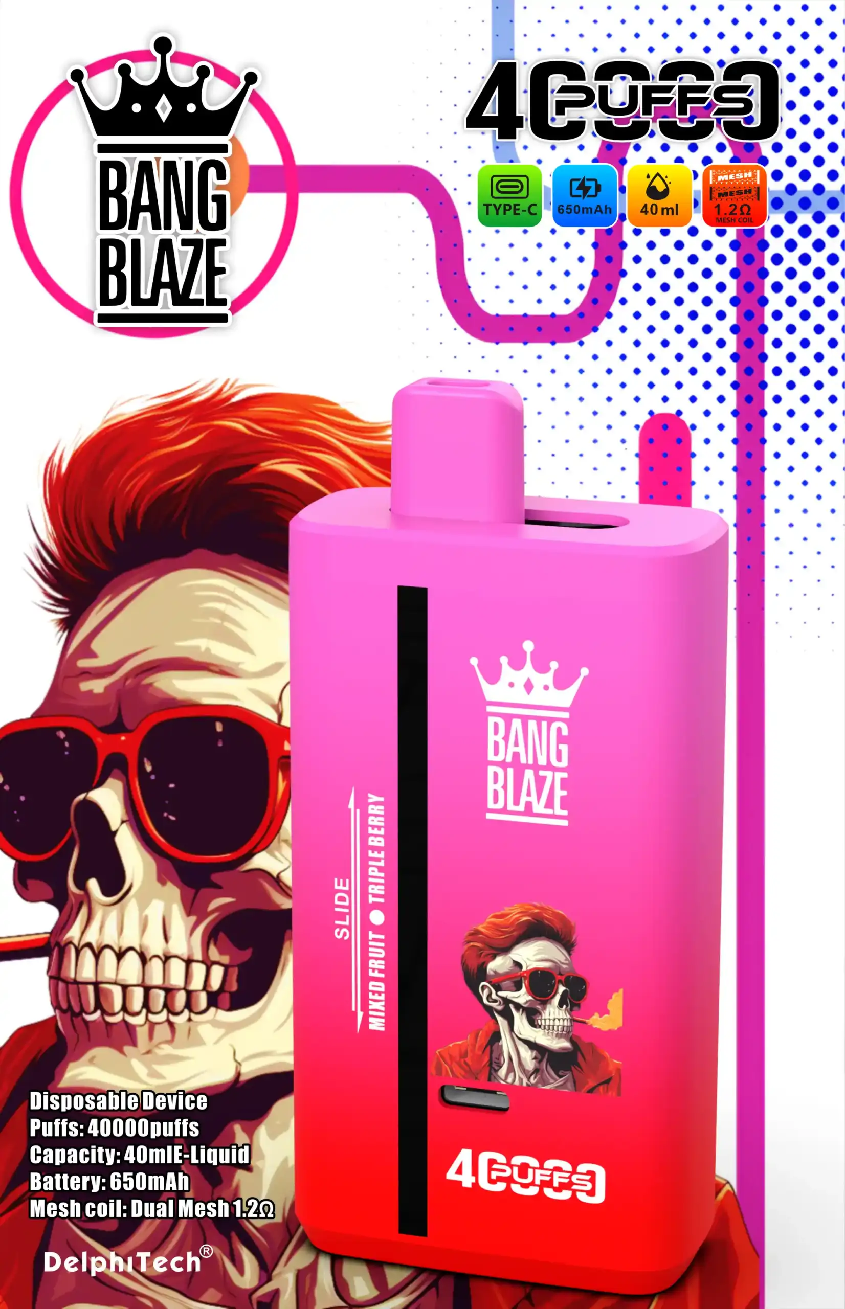 BANG BLAZE 40000 Puffs BK40S – Der ultimative Vape