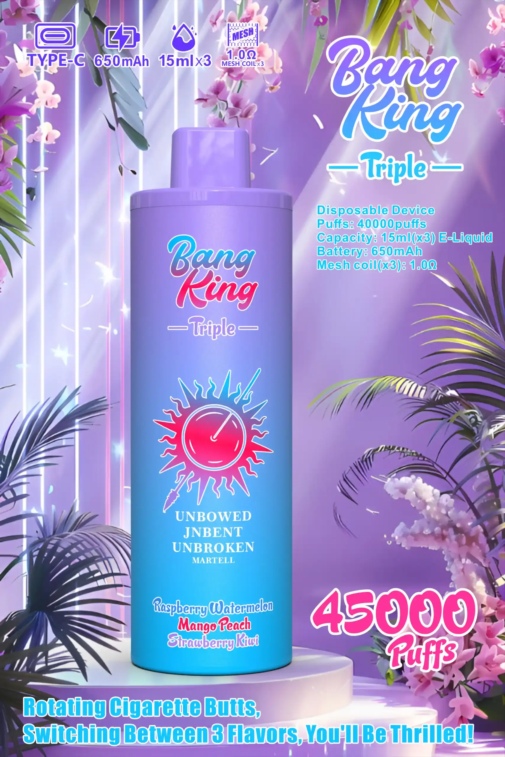 BANG KING 45000 PUFFS BK45 – Der langanhaltende Vape