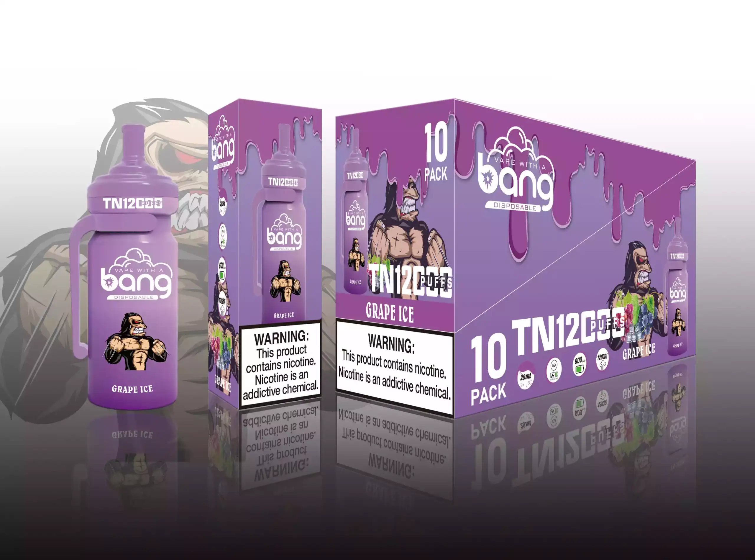 Bang TN 12000 Puffs 20ml E-Liquid, Vielseitig