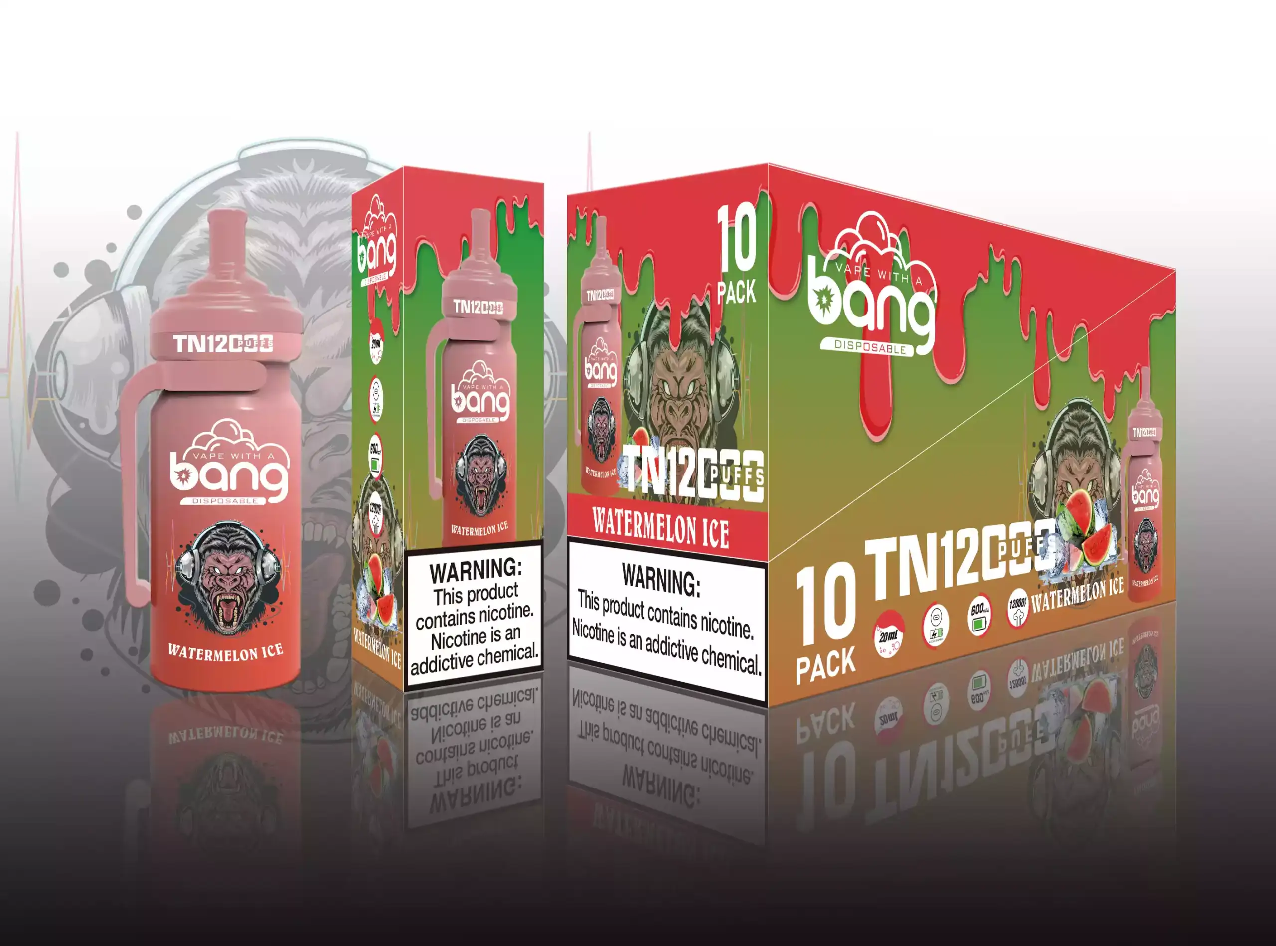 Bang TN 12000 Puffs 20ml E-Liquid, Vielseitig