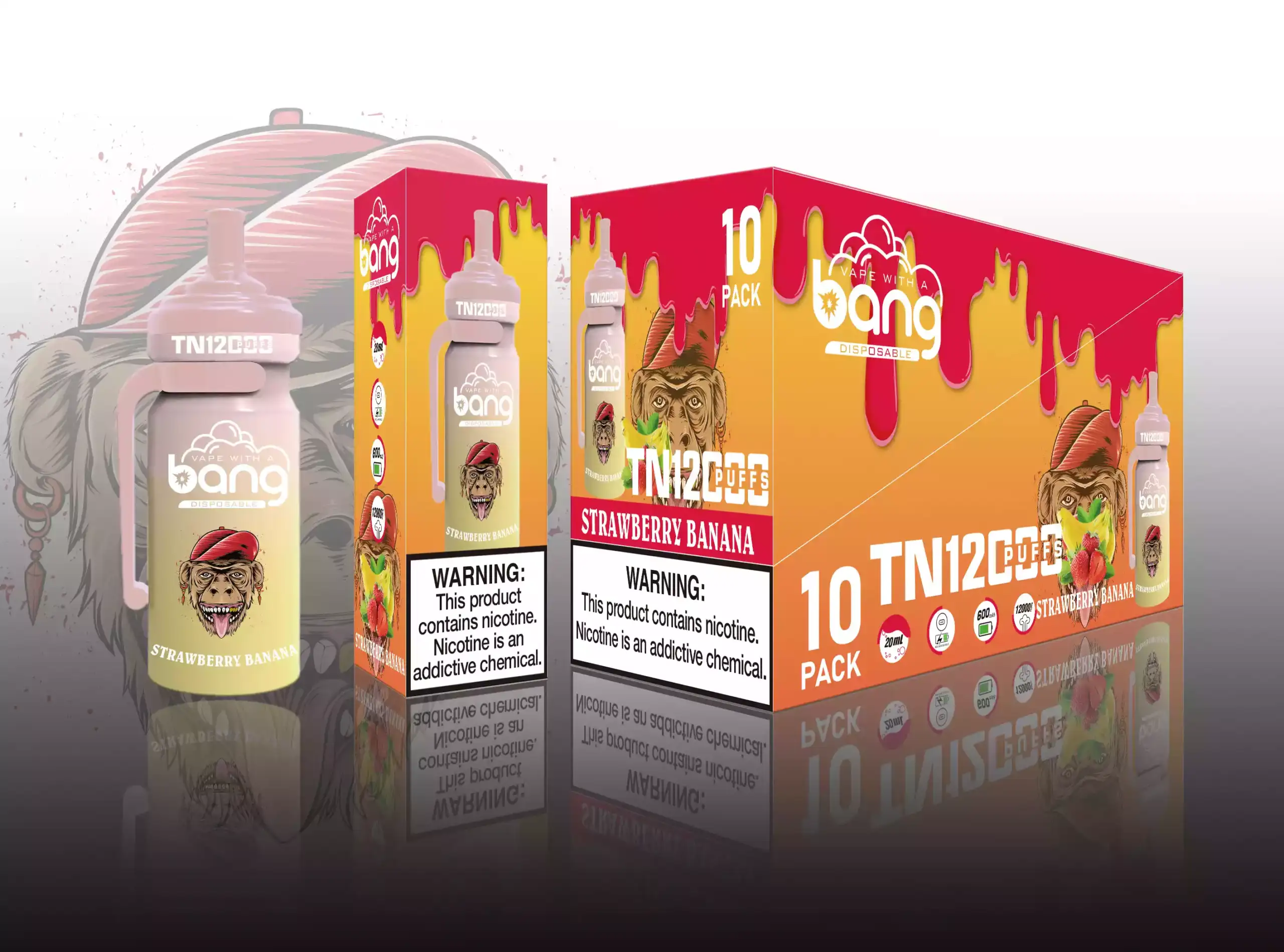 Bang TN 12000 Puffs 20ml E-Liquid, Vielseitig