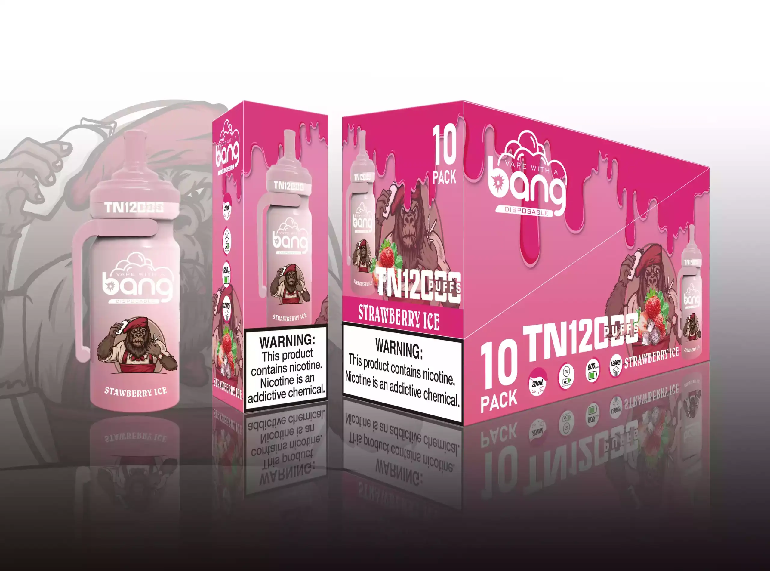 Bang TN 12000 Puffs 20ml E-Liquid, Vielseitig