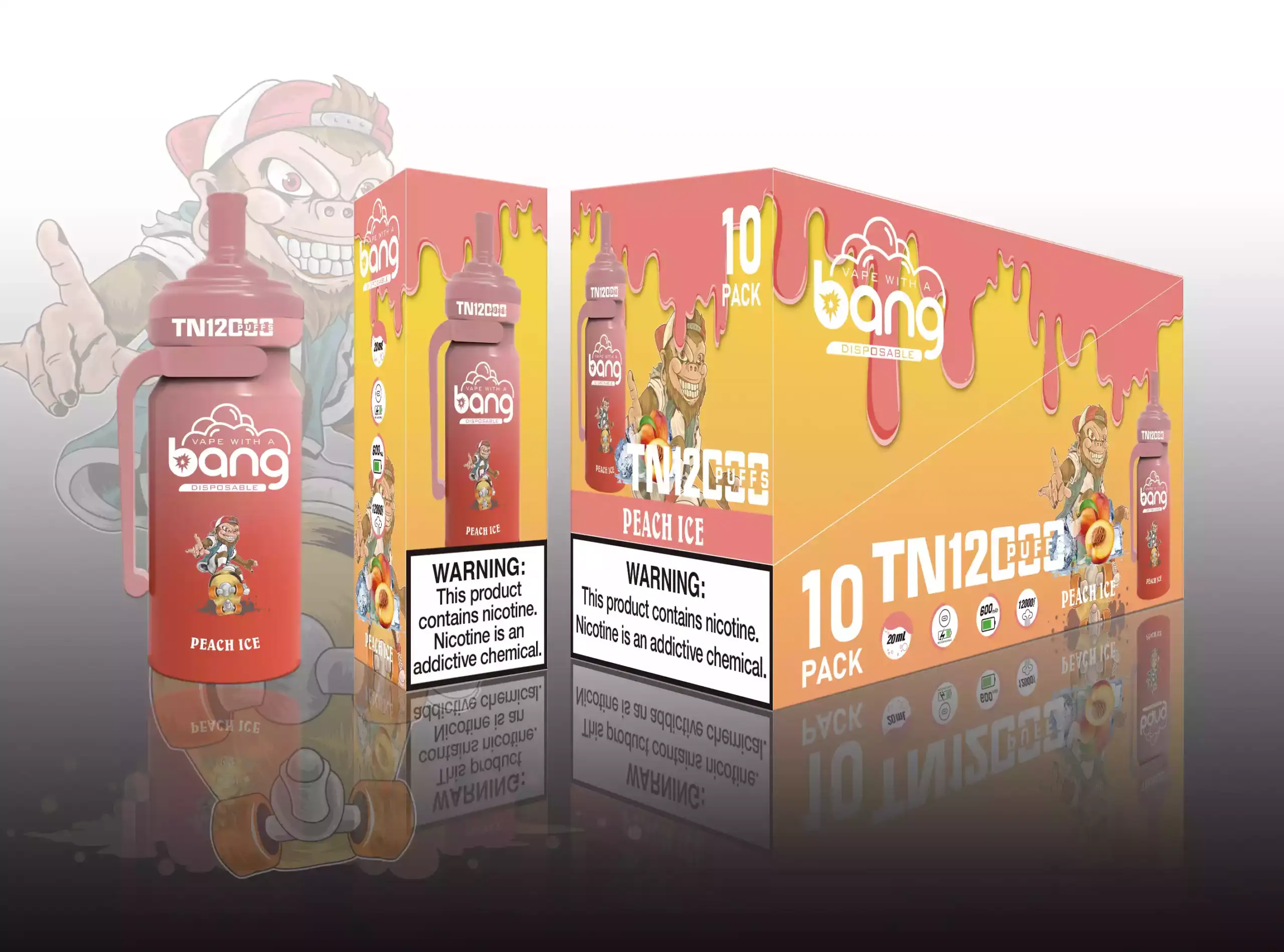 Bang TN 12000 Puffs 20ml E-Liquid, Vielseitig