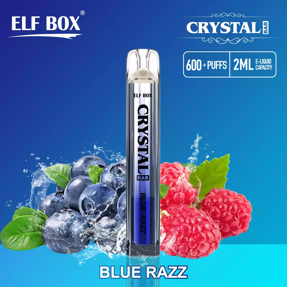 ELF BOX CRYSTAL BAR 600 Puffs 2ml E-LiquidELF BOX CRYSTAL BAR 600 Puffs 2ml E-Liquid