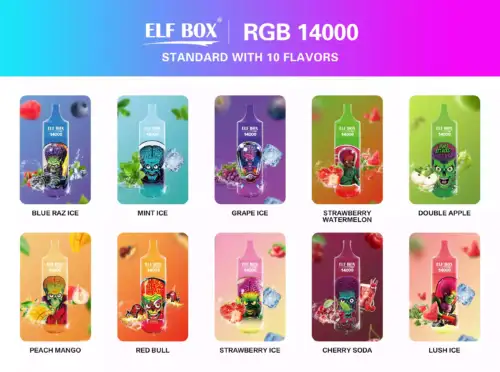 ELF BOX RGB 14000 Puffs Pro LED-Display und hoher Leistung