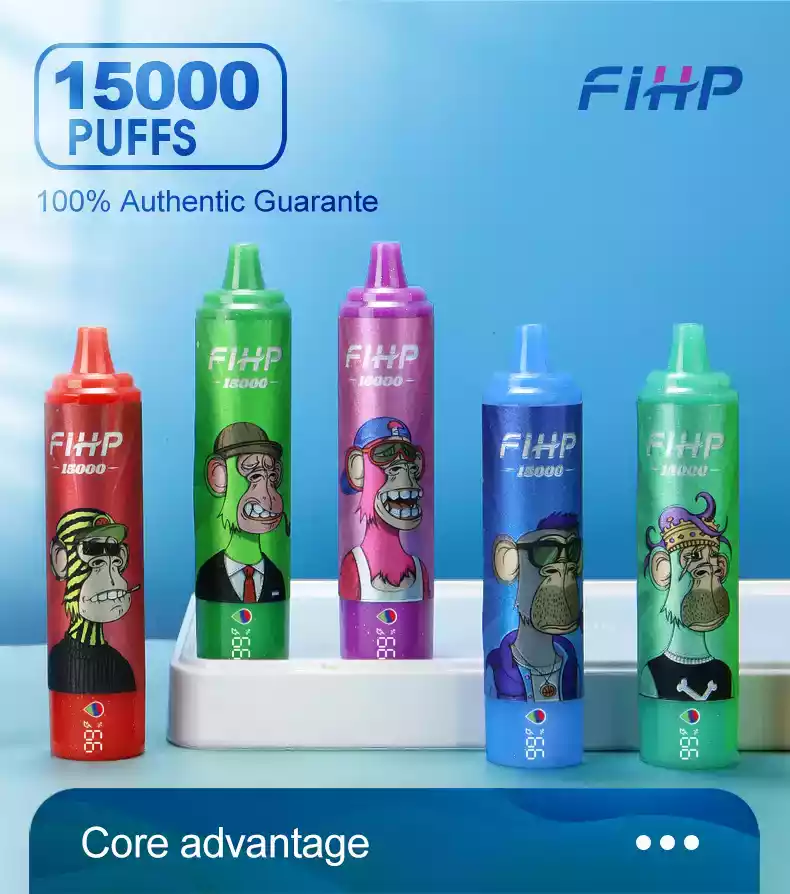 FIHP 15000 Puffs 22 ml E-Liquid, LED-Display