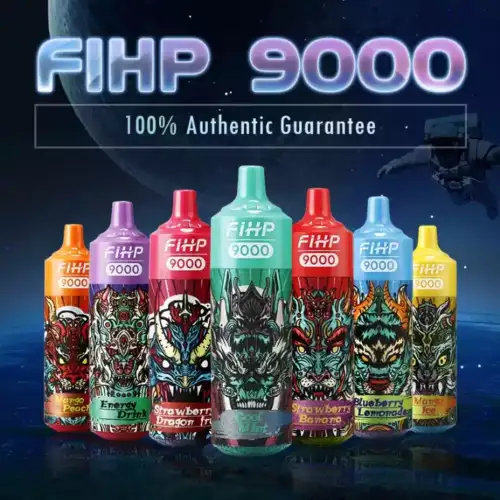 FIHP 9000 Puffs RGB-Licht Einweg-E-Zigarette mit 