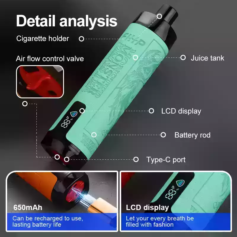 FIHP Shisha Hookah 12000 Puffs 22ml E-Liquid