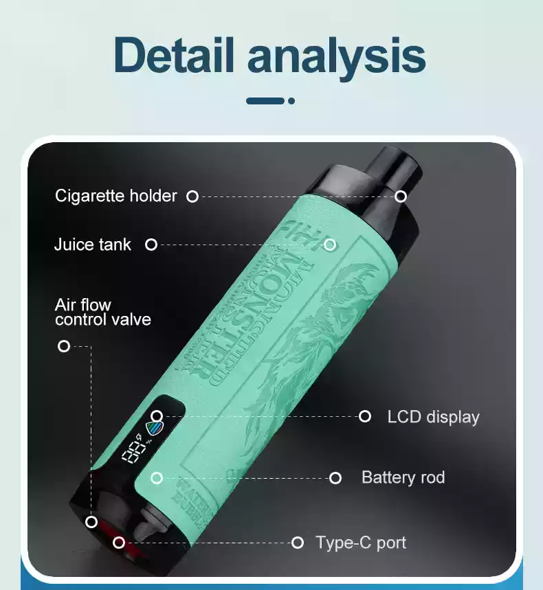 FIHP Shisha Hookah 12000 Puffs 22ml E-Liquid