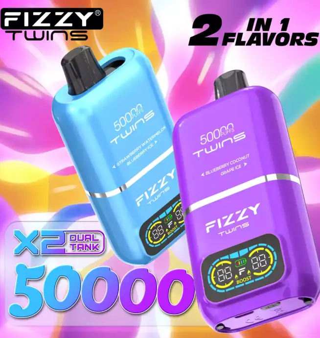 FIZZY Twins 50000 Züge – Doppelter Geschmack