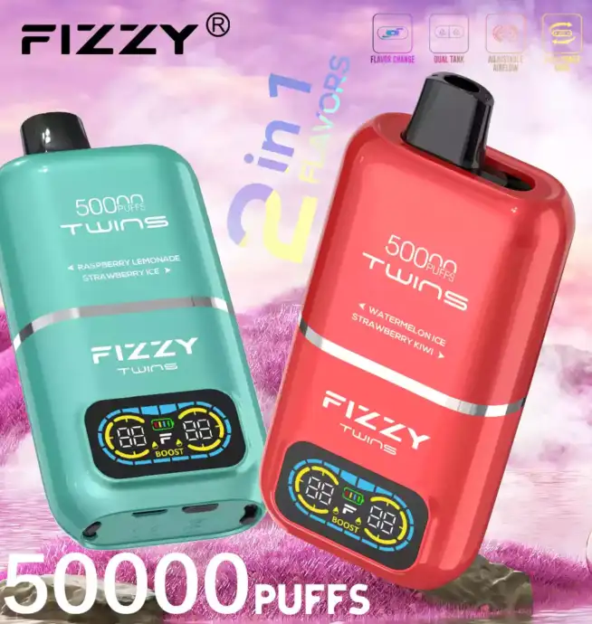 FIZZY Twins 50000 Züge – Doppelter Geschmack