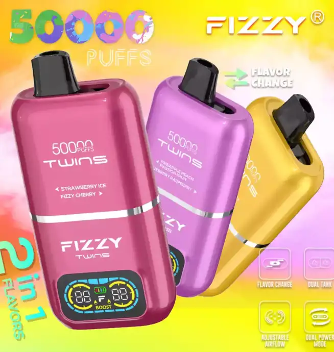 FIZZY Twins 50000 Züge – Doppelter Geschmack