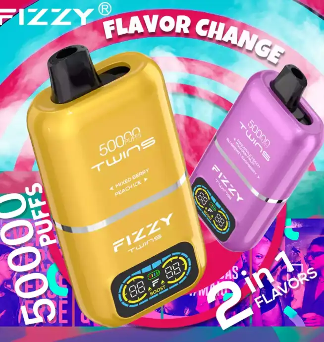 FIZZY Twins 50000 Züge – Doppelter Geschmack