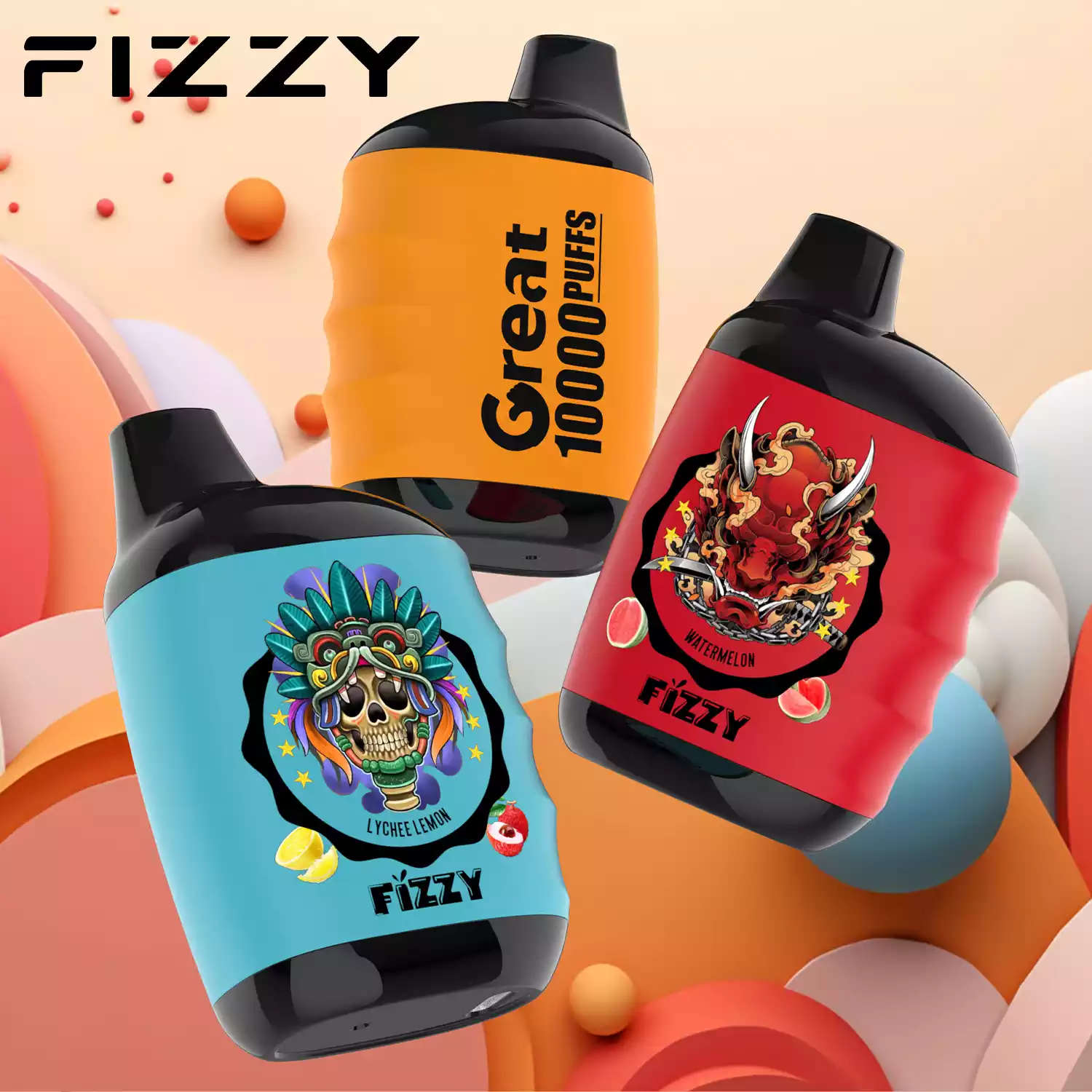 Fizzy Great 10000 Puffs Mesh Coil Einweg-E-Zigarette
