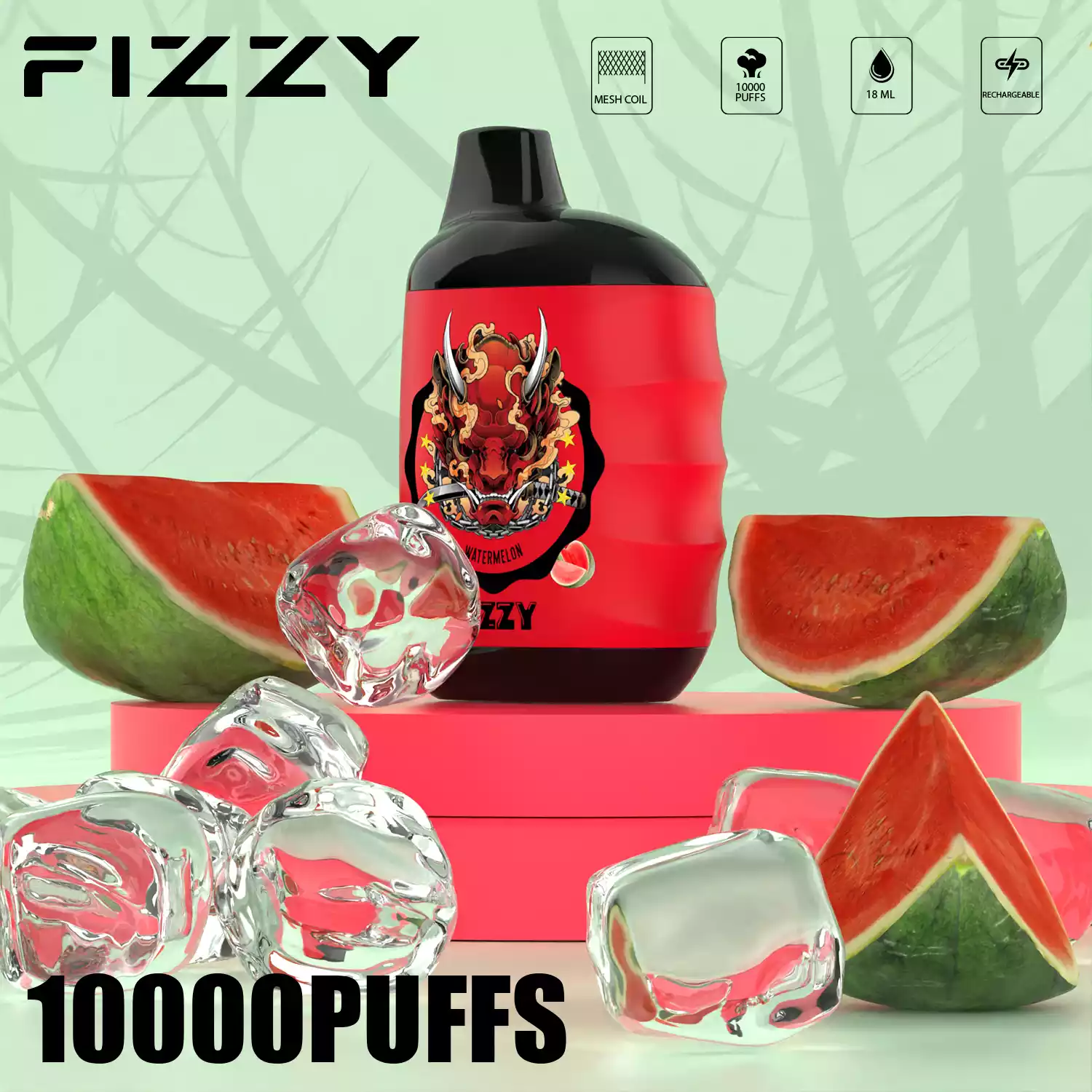 Fizzy Great 10000 Puffs Mesh Coil Einweg-E-Zigarette