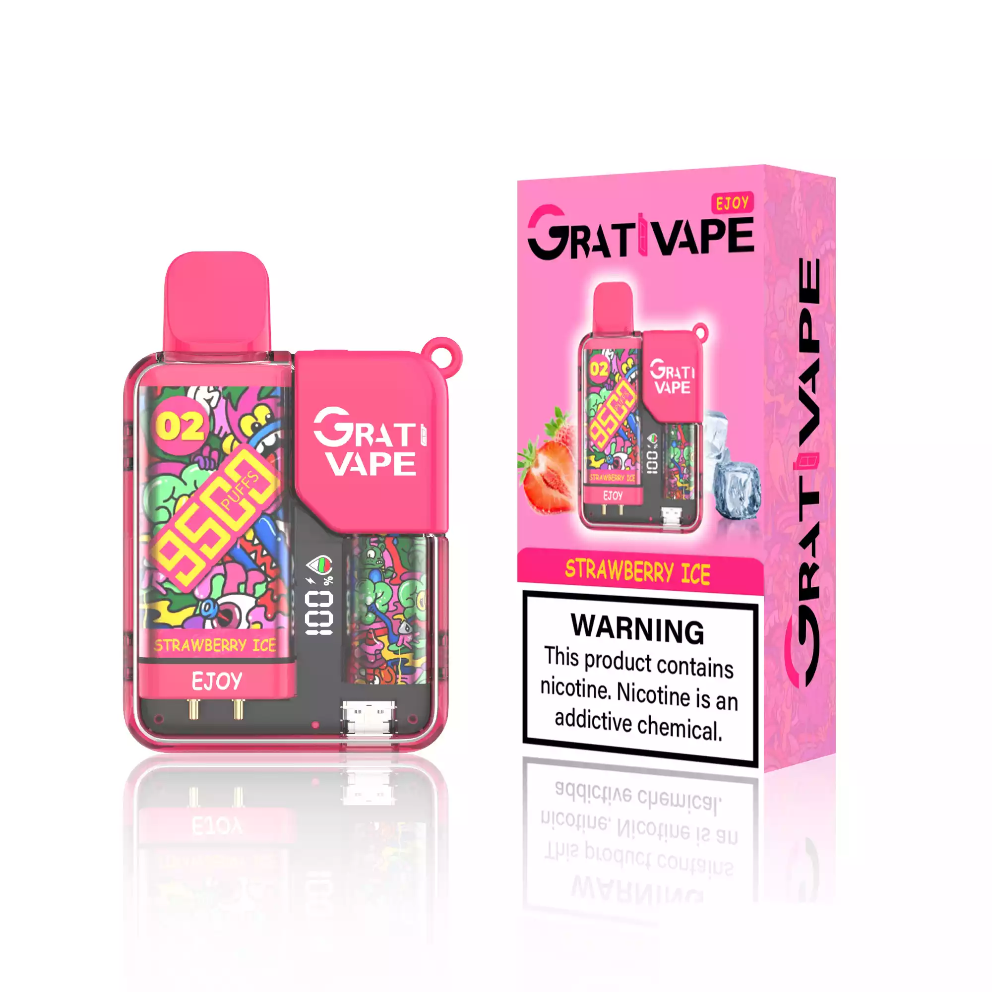Grativape Ejoy 9500 Puffs Mesh Coil Einweg-E-Zigarette