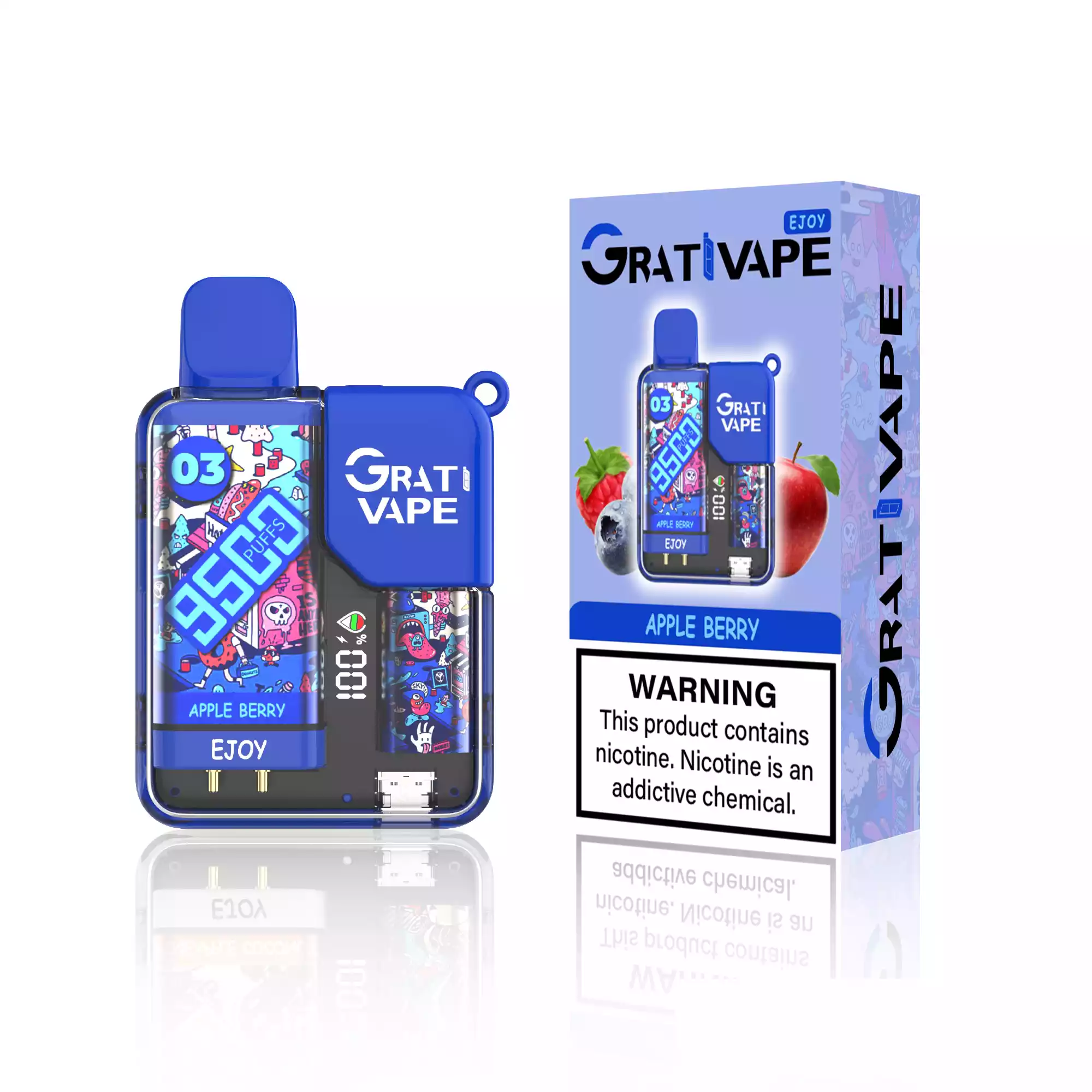 Grativape Ejoy 9500 Puffs Mesh Coil Einweg-E-Zigarette