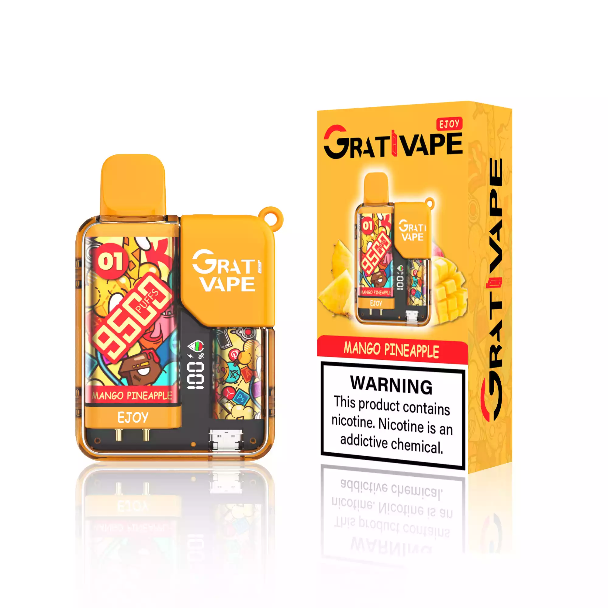 Grativape Ejoy 9500 Puffs Mesh Coil Einweg-E-Zigarette