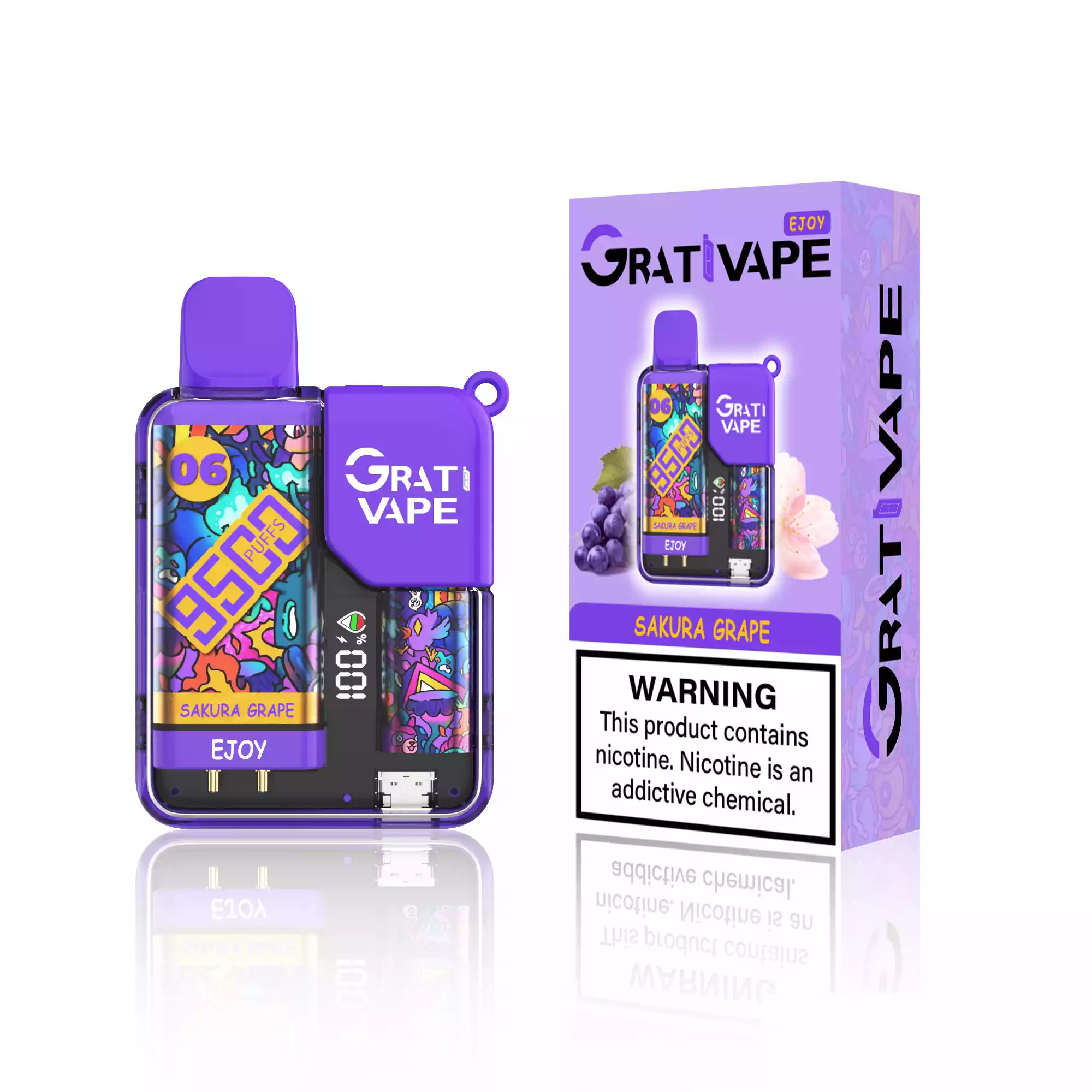 Grativape Ejoy 9500 Puffs Mesh Coil Einweg-E-Zigarette