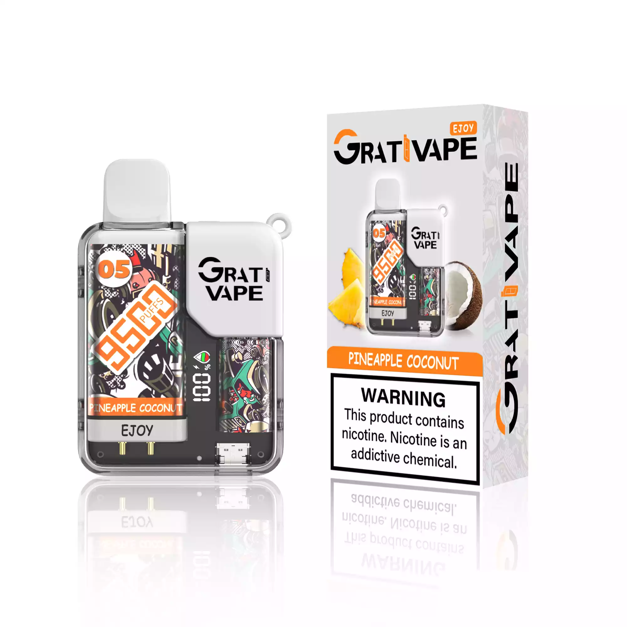 Grativape Ejoy 9500 Puffs Mesh Coil Einweg-E-Zigarette