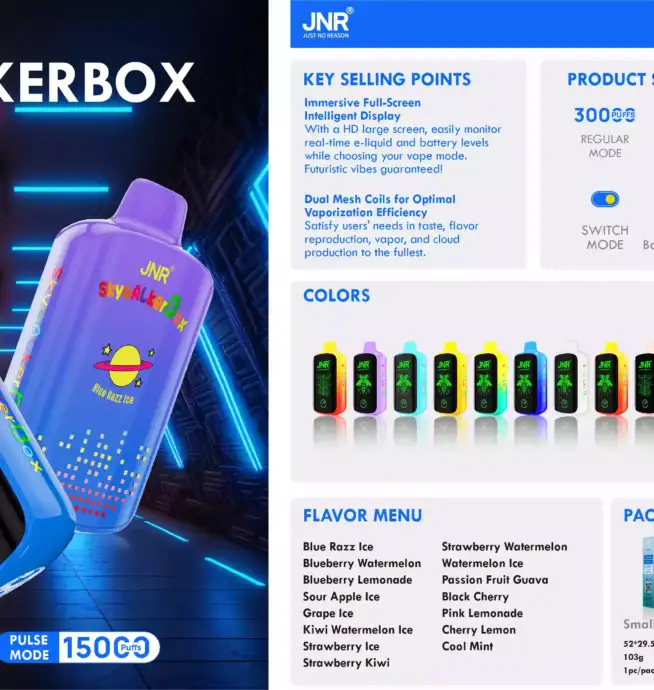 JNR SKYWALKER BOX 21000 Züge Lang anhaltender Vape