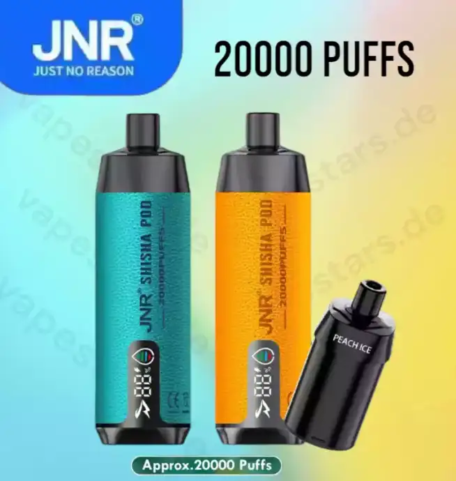 JNR Shisha Pod 20000 Züge Doppelte Mesh-Spule Einweg-Vape
