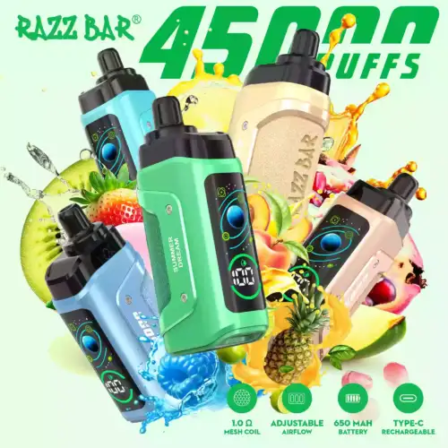 RAZZ BAR 45000 PUFF – 16 Aromen, Mesh Coil, USB-C