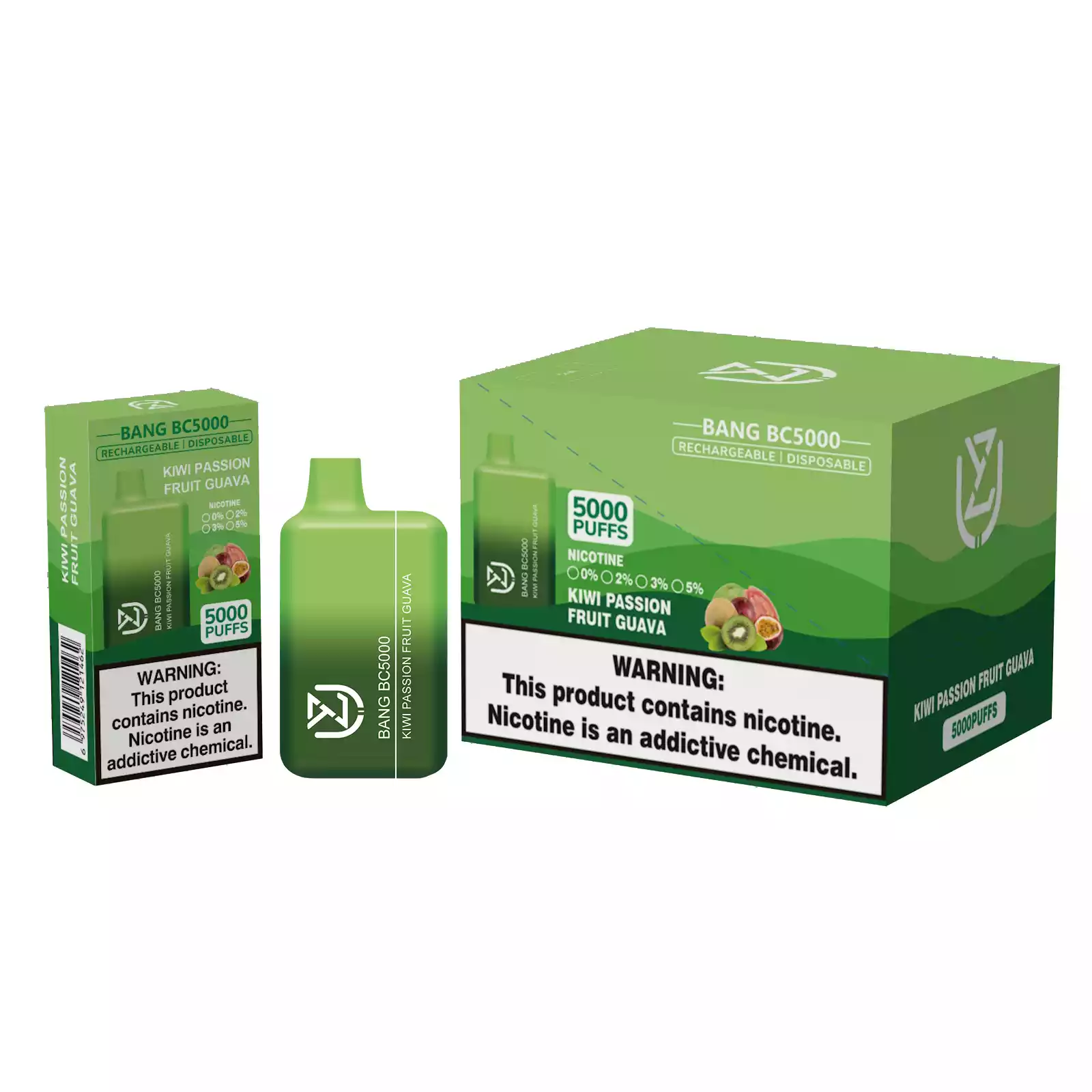 UZY Bang BC 5000 Puffs Langanhaltender Dampfgenuss