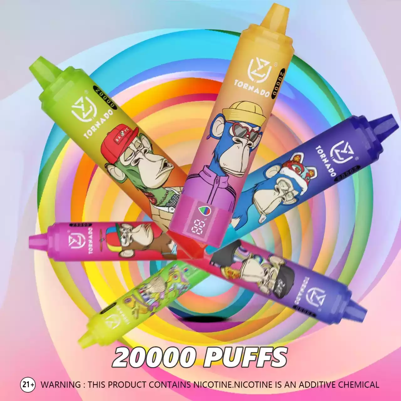 UZY Tornado 20000 Puffs Langanhaltendes Dampfen