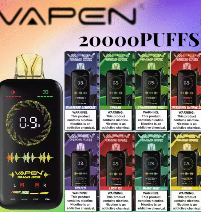 VAPEN QUAD BOX 20000 PUFFS – Intelligente Einweg-Vape