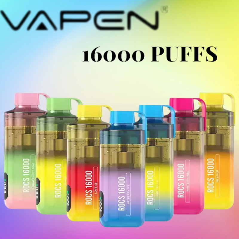 VAPEN ROCS 16000 PUFFS – Wiederbefüllbare Einweg-Vape