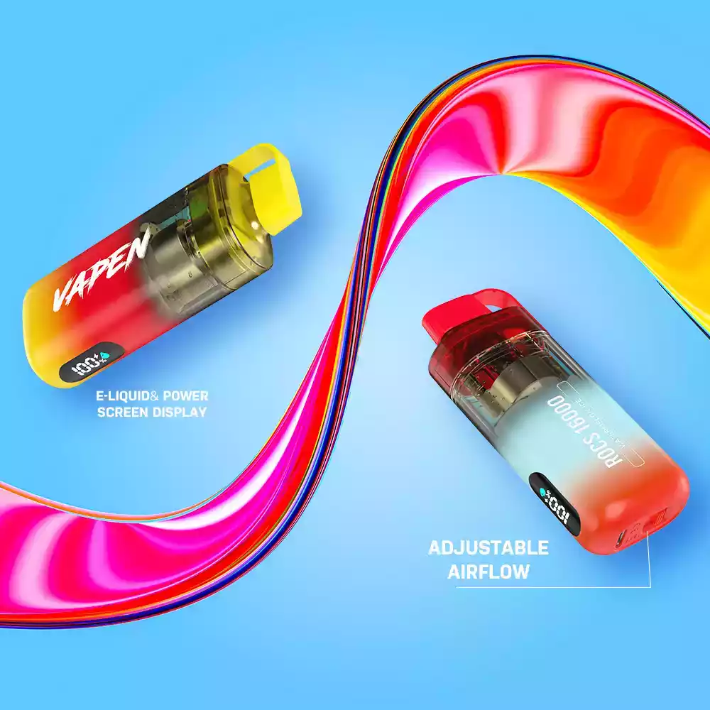 VAPEN ROCS 16000 PUFFS – Wiederbefüllbare Einweg-Vape