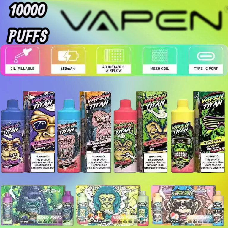 VAPEN TITAN 10000 PUFFS – Leistungsstarke Vape