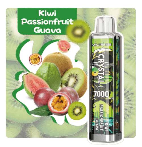 VAPME CRYSTAL 7000 Puffs – Lang anhaltendes Dampfen