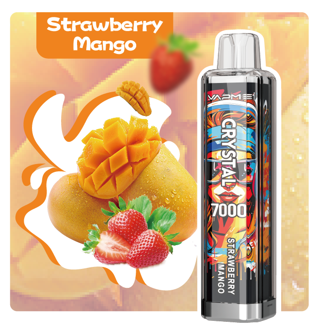 VAPME CRYSTAL 7000 Puffs – Lang anhaltendes Dampfen