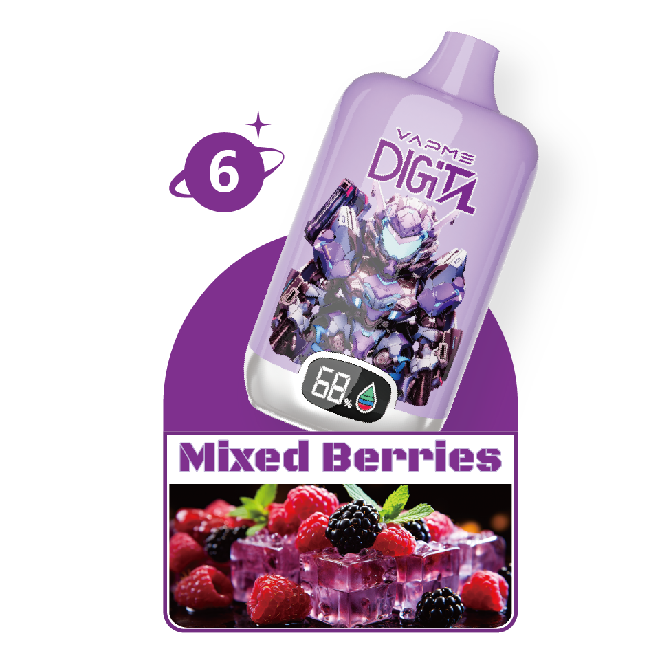 VAPME Digital 12000 Puffs – Lang anhaltendes Dampfen