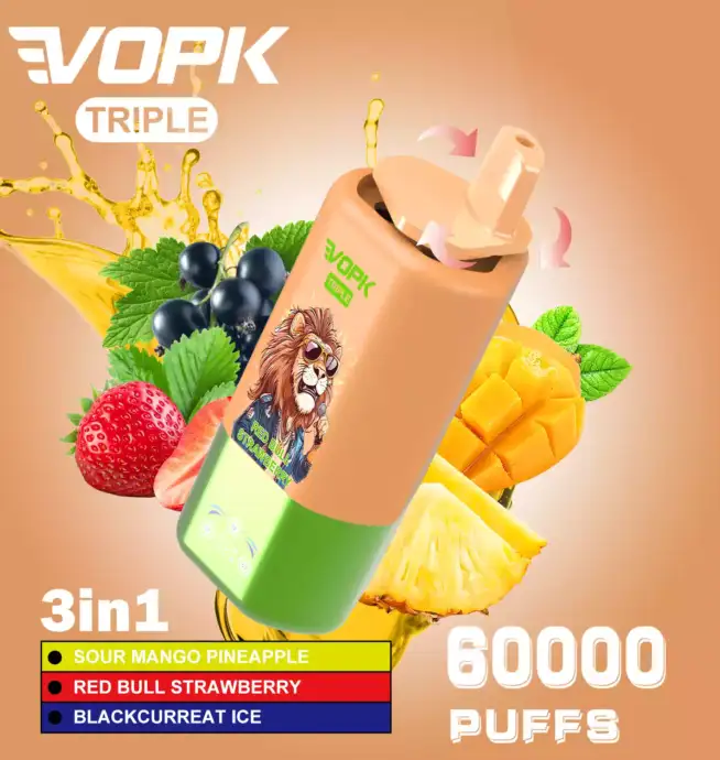 VOPK TRIPE 60000 Züge Einweg-Dampfer