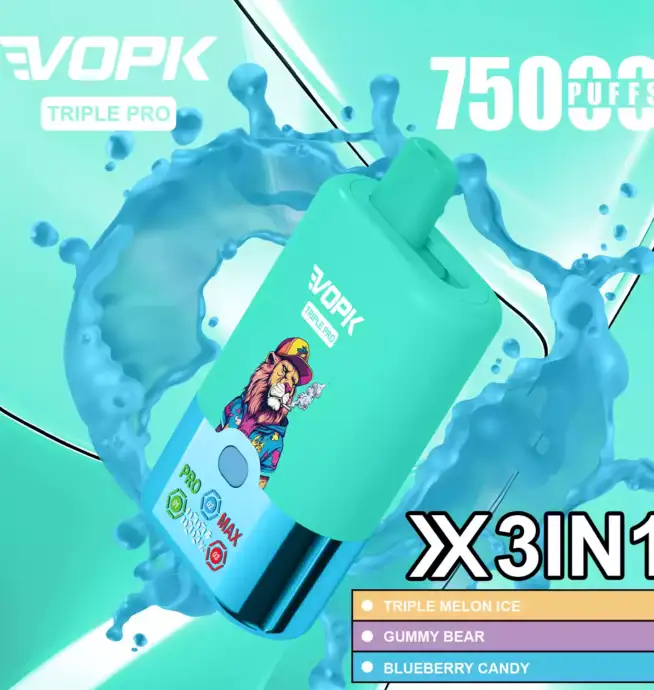 VOPK TRIPLE PRO 75000 Puffs Die Power-Vape