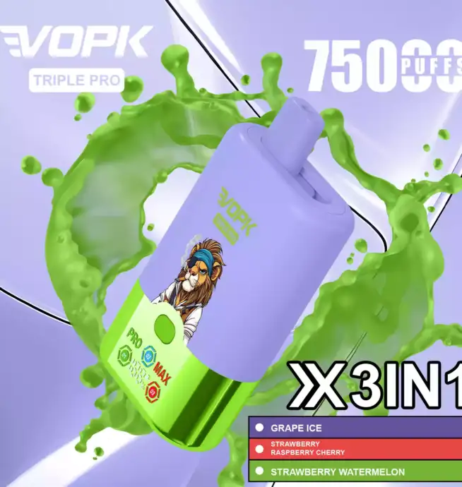 VOPK TRIPLE PRO 75000 Puffs Die Power-Vape