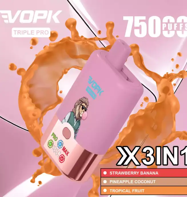 VOPK TRIPLE PRO 75000 Puffs Die Power-Vape