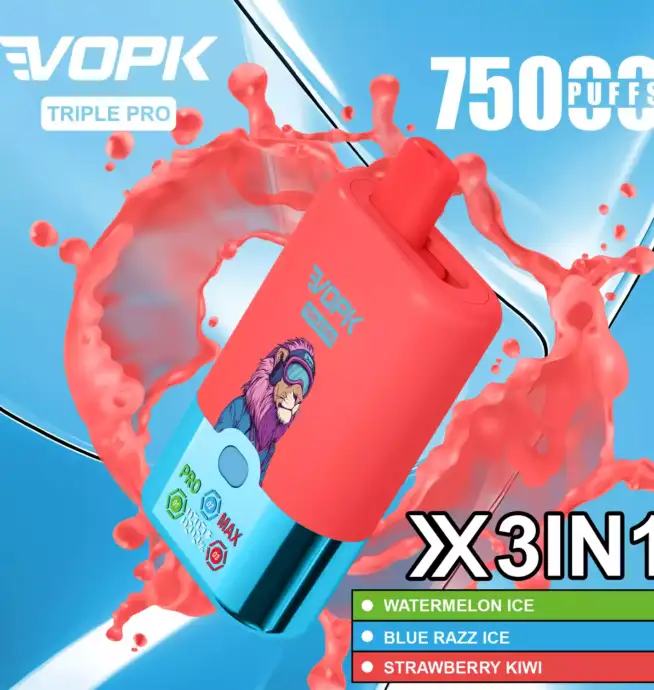VOPK TRIPLE PRO 75000 Puffs Die Power-Vape