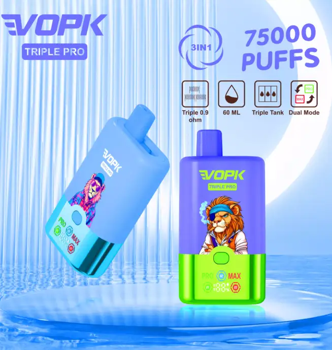VOPK TRIPLE PRO 75000 Puffs Die Power-Vape