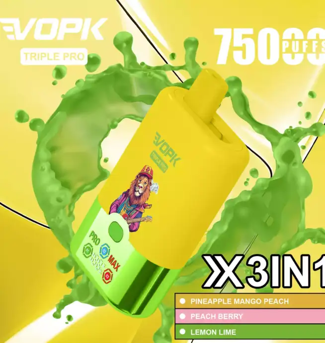 VOPK TRIPLE PRO 75000 Puffs Die Power-Vape