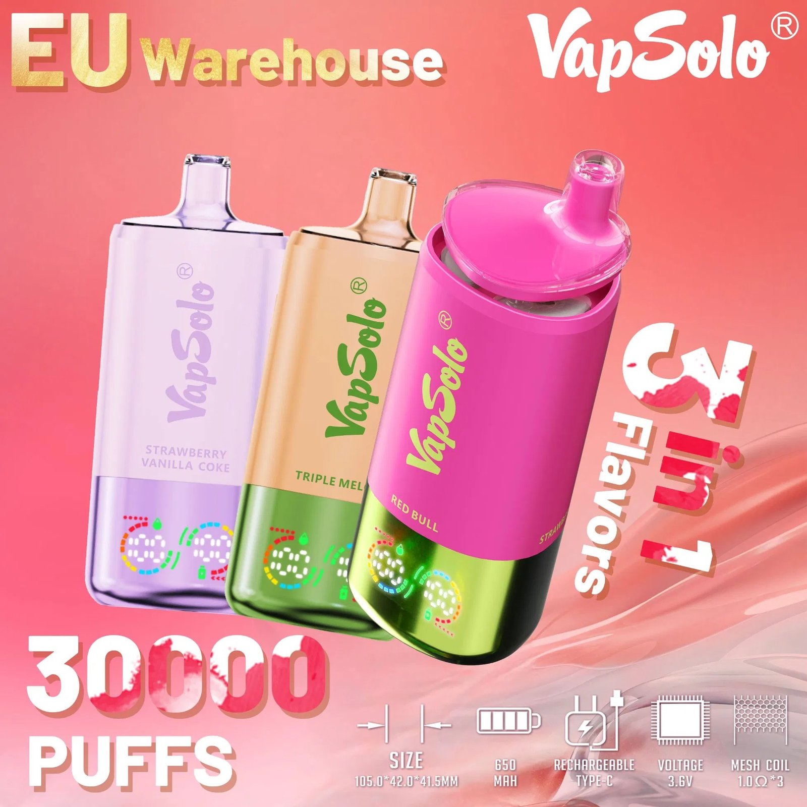 Vapsolo Triple 30000 Puffs – Langanhaltender Genuss
