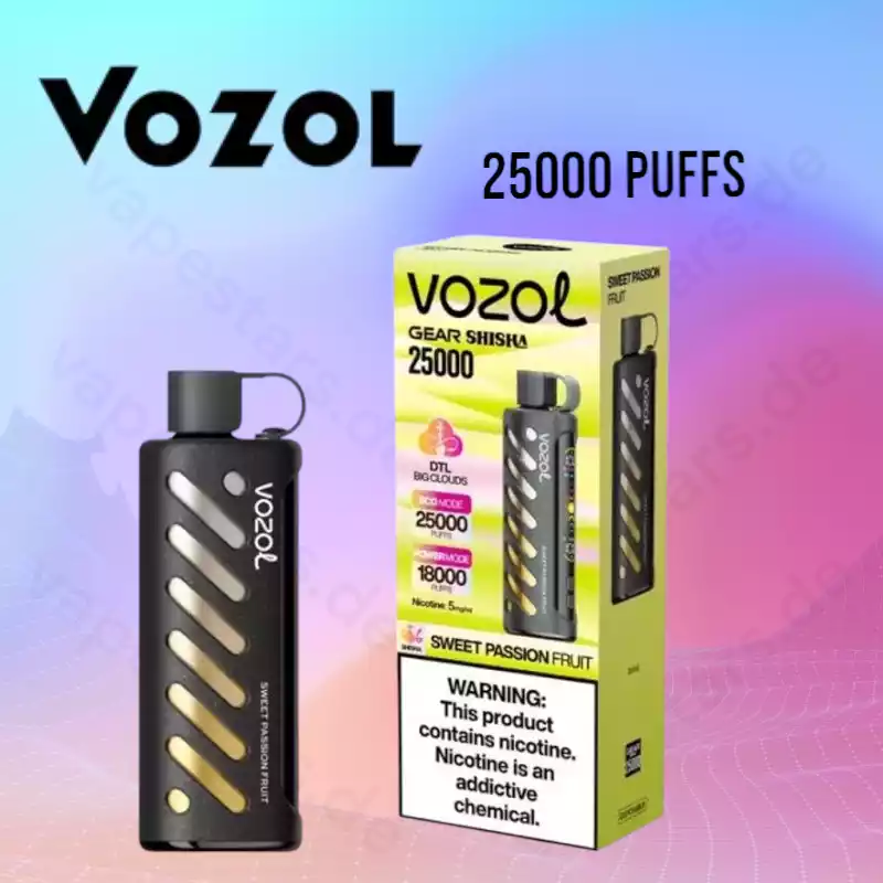 Vozol Gear Shisha 25000 Puffs 25k – LED-Displays Vape