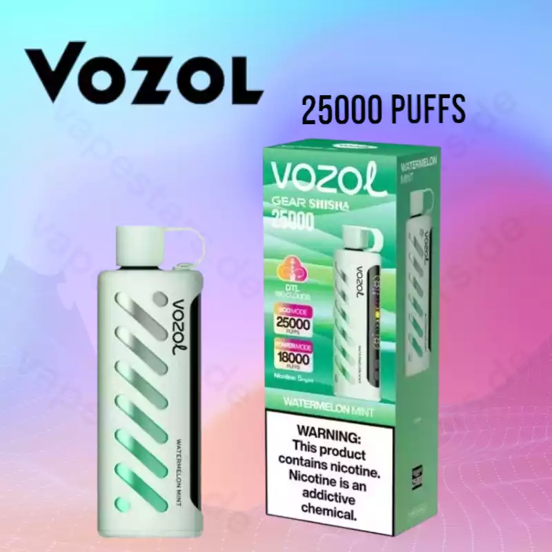 Vozol Gear Shisha 25000 Puffs 25k – LED-Displays Vape