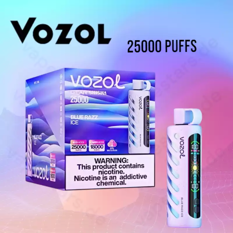 Vozol Gear Shisha 25000 Puffs 25k – LED-Displays Vape