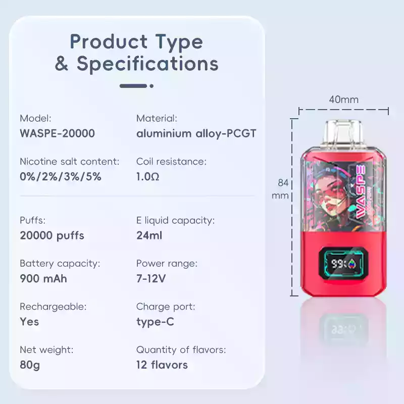 WASPE 20000 Puffs Dual Mesh Vape