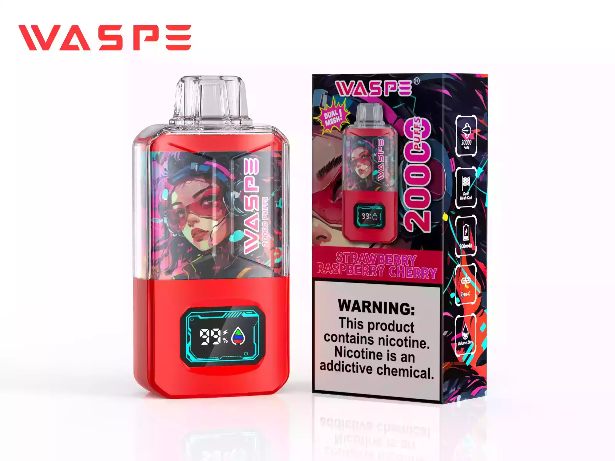 WASPE 20000 Puffs Dual Mesh Vape